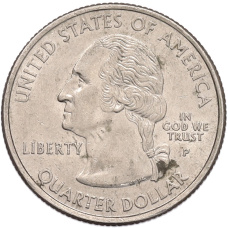 Монета 1/4 доллара (25 центов) 2008 года P США «Штаты и территории — Аризона» (реверс)