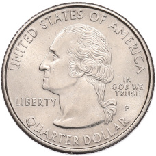 Монета 1/4 доллара (25 центов) 1999 года P США «Штаты и территории — Пенсильвания» (реверс)