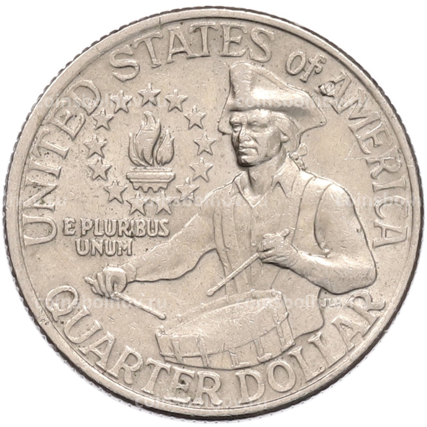 Монета 1/4 доллара (25 центов) 1976 года США «200 лет независимости США»
