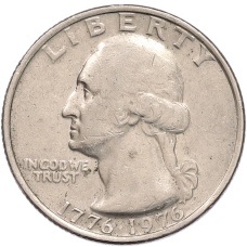 Монета 1/4 доллара (25 центов) 1976 года США «200 лет независимости США» (реверс)