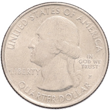 Монета 1/4 доллара (25 центов) 2010 года P США «Национальные парки — №4 Национальный парк Гранд-Каньон» (реверс)