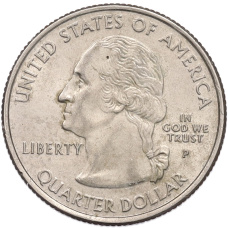 Монета 1/4 доллара (25 центов) 2004 года P США «Штаты и территории — Мичиган» (реверс)