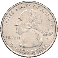 Монета 1/4 доллара (25 центов) 2007 года P США «Штаты и территории — Айдахо» (реверс)
