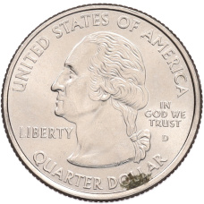 Монета 1/4 доллара (25 центов) 2008 года D США «Штаты и территории — Нью-Мехико» (реверс)