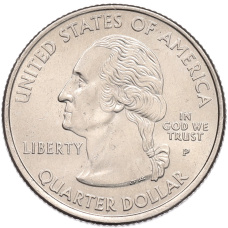 Монета 1/4 доллара (25 центов) 2008 года P США «Штаты и территории — Аризона» (реверс)