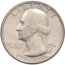 Монета 1/4 доллара (25 центов) 1976 года D США «200 лет независимости США» (реверс)