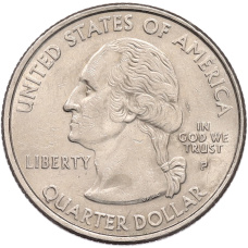 Монета 1/4 доллара (25 центов) 2001 года P США «Штаты и территории — Штат Нью-Йорк» (реверс)