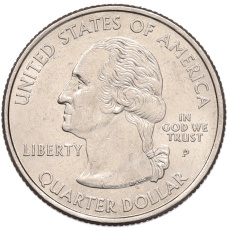 Монета 1/4 доллара (25 центов) 2003 года P США «Штаты и территории — Алабама» (реверс)
