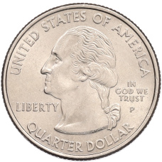 Монета 1/4 доллара (25 центов) 2008 года P США «Штаты и территории — Гавайи» (реверс)