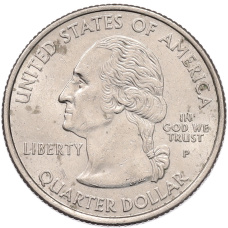 Монета 1/4 доллара (25 центов) 2005 года P США «Штаты и территории — Штат Канзас» (реверс)