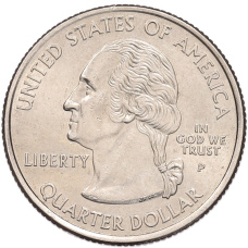 Монета 1/4 доллара (25 центов) 2008 года P США «Штаты и территории — Нью-Мехико» (реверс)