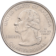 Монета 1/4 доллара (25 центов) 2008 года P США «Штаты и территории — Нью-Мехико» (реверс)