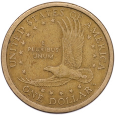 Монета 1 доллар 2000 года D США Сакагавея «Парящий орел» (реверс)