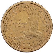 Монета 1 доллар 2000 года P США Сакагавея «Парящий орел» (реверс)