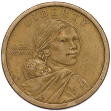 Монета 1 доллар 2010 года (P) США «Коренные американцы (Сакагавея) — Великий закон о мире (Стрелы)» (реверс)