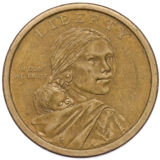 Монета 1 доллар 2010 года (P) США «Коренные американцы (Сакагавея) — Великий закон о мире (Стрелы)» (реверс)