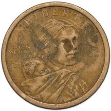 Монета 1 доллар 2010 года (P) США «Коренные американцы (Сакагавея) — Великий закон о мире (Стрелы)» (реверс)