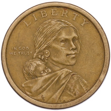 Монета 1 доллар 2010 года (P) США «Коренные американцы (Сакагавея) — Великий закон о мире (Стрелы)» (реверс)