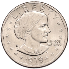 Монета 1 доллар 1979 года S США «Сьюзен Энтони» (аверс)