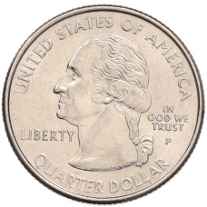 Монета 1/4 доллара (25 центов) 2000 года P США «Штаты и территории — Массачусетс» (реверс)