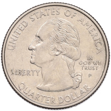 Монета 1/4 доллара (25 центов) 2000 года P США «Штаты и территории — Штат Южная Каролина» (реверс)