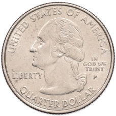 Монета 1/4 доллара (25 центов) 2001 года P США «Штаты и территории — Нью-Йорк» (реверс)
