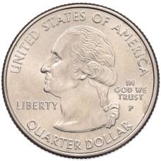 Монета 1/4 доллара (25 центов) 2001 года P США «Штаты и территории — Северная Каролина» (реверс)