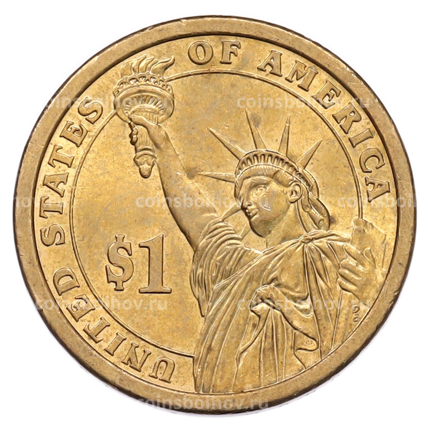 Монета 1 доллар 2008 года (P) США «6-й президент США Джон Куинси Адамс» (вид 2)