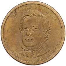 Монета 1 доллар 2010 года (Р) США «13-й президент США Миллард Филлмор» (аверс)