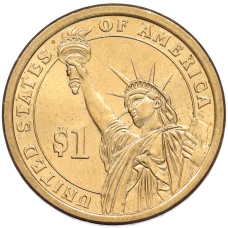 Монета 1 доллар 2010 года (D) США «14-й президент США Франклин Пирс» (реверс)