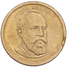 Монета 1 доллар 2011 года (Р) США «20-й президент США Джеймс Гарфилд» (аверс)