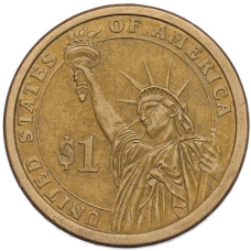 Монета 1 доллар 2007 года (P) США «3-й президент США Томас Джефферсон» (реверс)