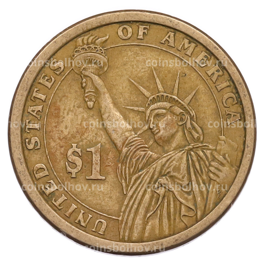 Монета 1 доллар 2007 года (P) США «3-й президент США Томас Джефферсон» (вид 2)