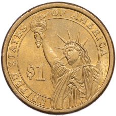 Монета 1 доллар 2008 года (D) США «6-й президент США Джон Куинси Адамс» (реверс)