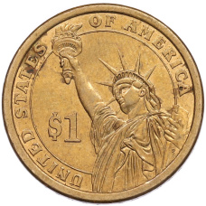 Монета 1 доллар 2007 года (P) США «3-й президент США Томас Джефферсон» (реверс)