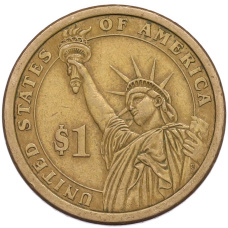 Монета 1 доллар 2007 года (P) США «3-й президент США Томас Джефферсон» (реверс)