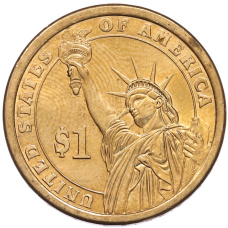 Монета 1 доллар 2011 года (D) США «18-й президент США Улисс Грант» (реверс)