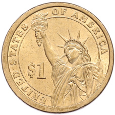 Монета 1 доллар 2010 года (P) США «15-й президент США Джеймс Бьюкенен» (реверс)