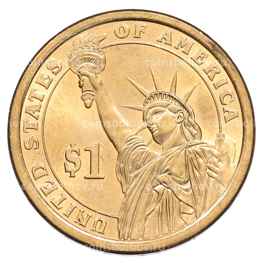 Монета 1 доллар 2008 года (D) США «8-й президент США Мартин Ван Бюрен» (вид 2)