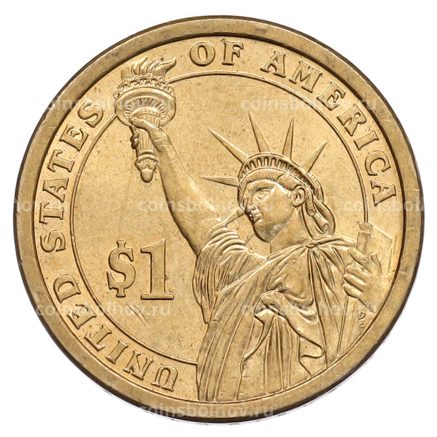 Монета 1 доллар 2007 года (Р) США «4-й президент США Джеймс Мэдисон» (вид 2)