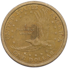 Монета 1 доллар 2000 года P США Сакагавея «Парящий орел» (реверс)