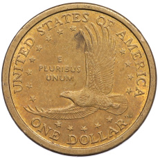 Монета 1 доллар 2000 года D США Сакагавея «Парящий орел» (реверс)
