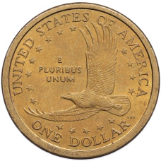 Монета 1 доллар 2000 года D США Сакагавея «Парящий орел» (реверс)