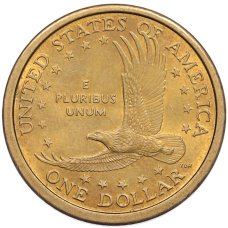 Монета 1 доллар 2000 года P США Сакагавея «Парящий орел» (реверс)