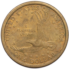 Монета 1 доллар 2000 года D США Сакагавея «Парящий орел» (реверс)