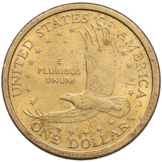 Монета 1 доллар 2000 года D США Сакагавея «Парящий орел» (реверс)