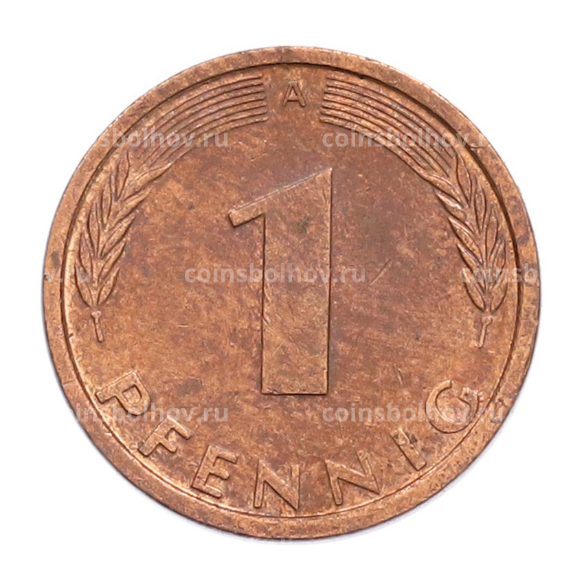 Монета 1 пфенниг 1991 года A Германия (вид 2)