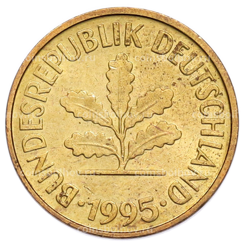 Монета 5 пфеннигов 1995 года D Германия