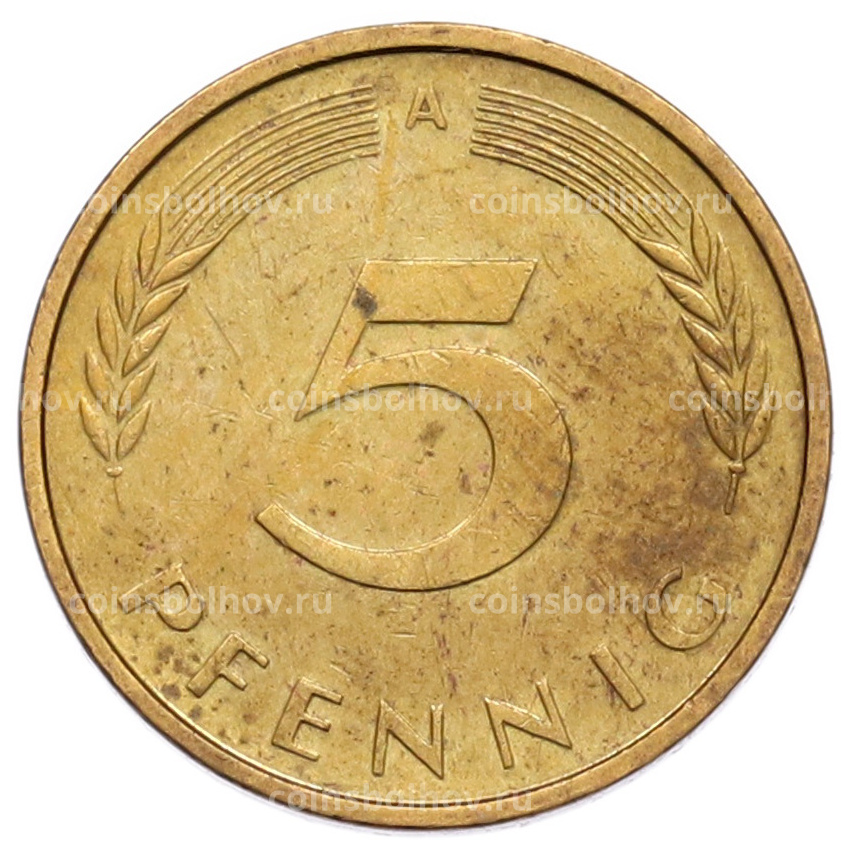 Монета 5 пфеннигов 1995 года A Германия (вид 2)
