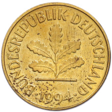 Монета 5 пфеннигов 1994 года A Германия (аверс)